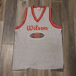 Vintage 90s Wilson Tank Top Jersey T Shirt